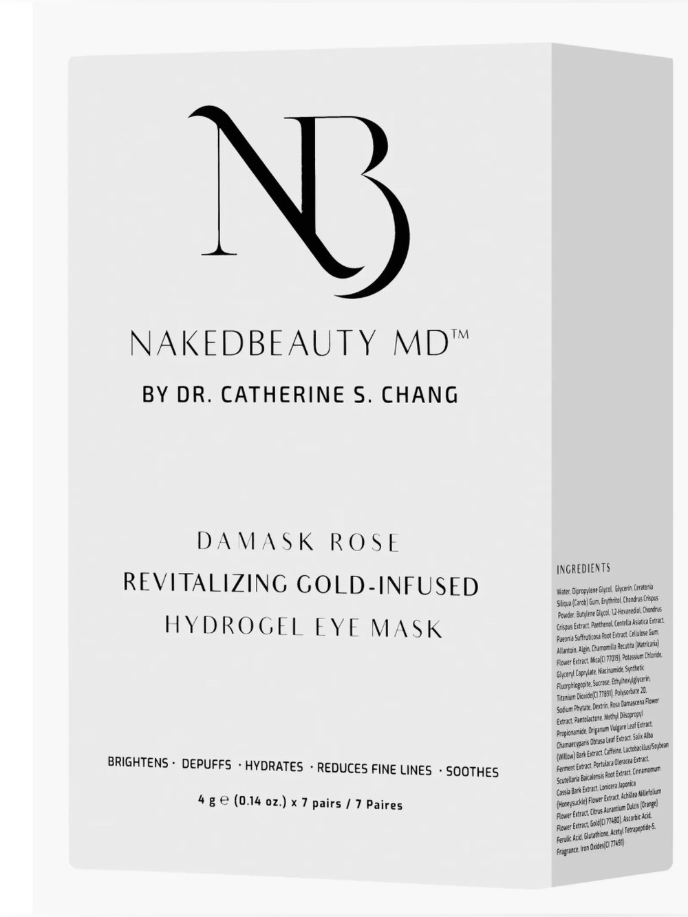 NakedBeauty MD Damask Rose Revitalizing Gold-Infused Hydrogel Eye Masks